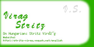 virag stritz business card